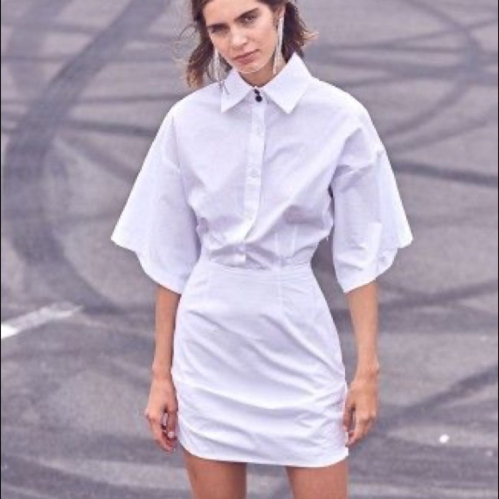 Pfeiffer The Label Hunter Shirt Dress - White